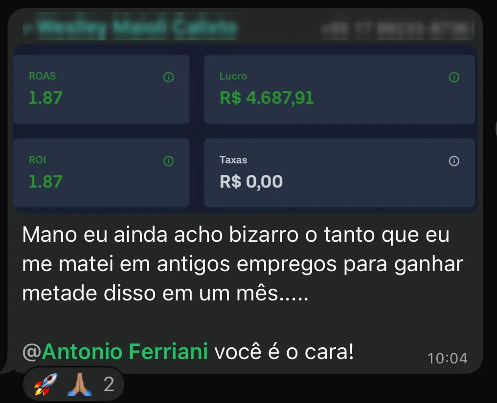 Depoimento de aluno do SYSTEM.AF